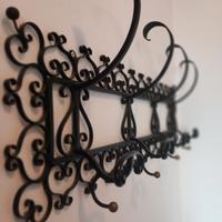 Appendiabiti in ferro battuto lavorato