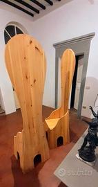 COPPIA SEDIE MARIO CEROLI PER  POLTRONOVA 