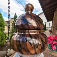 Vaso Potiche Vetro Murano. cm22