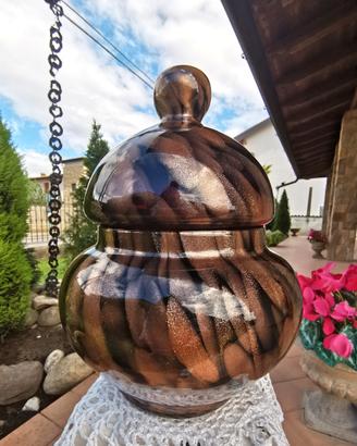 Vaso Potiche Vetro Murano. cm22