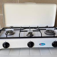 piano cottura portatile 3 fuochi