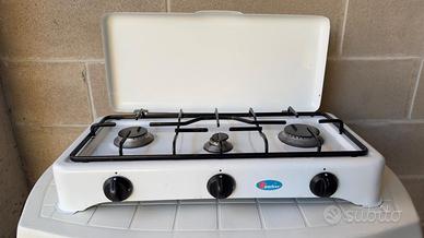 piano cottura portatile 3 fuochi