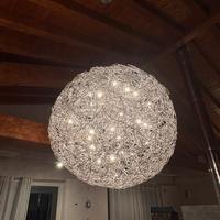 Lampadario Catellani e smith fil de fer 100cm