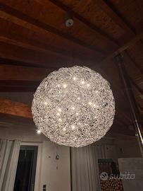 Lampadario Catellani e smith fil de fer 100cm