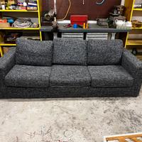 Divano-letto  poltrone sofà  tessuto grigio