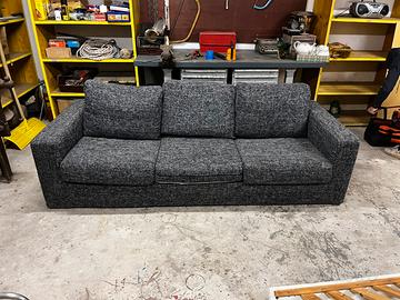 Divano-letto  poltrone sofà  tessuto grigio