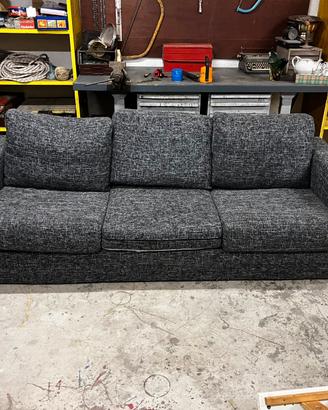 Divano-letto  poltrone sofà  tessuto grigio