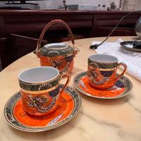 Servizio da thé giapponese dipinto a mano