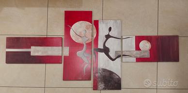 quadro composto stampa su tela visario