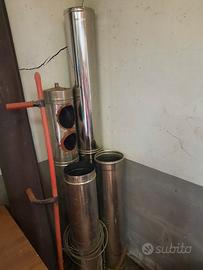 canna fumaria d.20cm acciaio inox