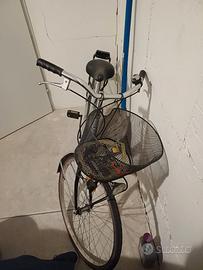 Bici da donna con cestello e campanello