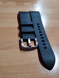 Cinturino in gomma nero da 22 mm