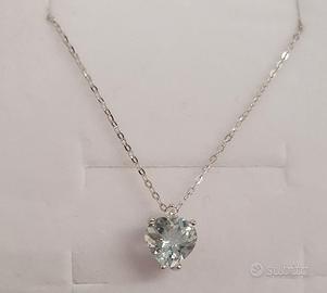 COD.138.25 COLLANA + CIONDOLO CUORE 18K750