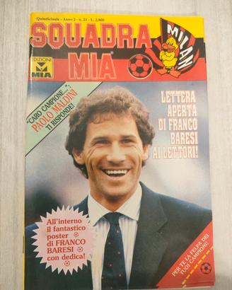 Rivista Milan Baresi (Poster con dedica), Adesivi