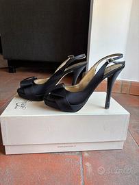 Scarpe da cerimonia in raso nere