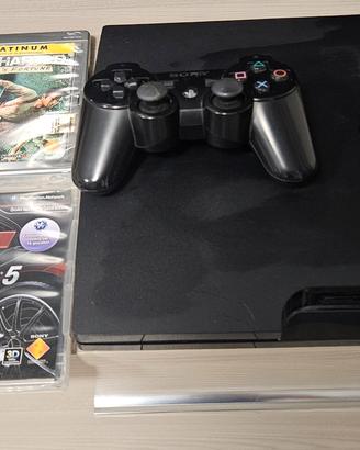 PlayStation 3 (PS3) + 1 Controller + 3 Giochi
