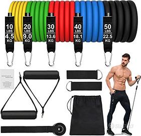 Set Elastici Fitness di Resistenza 5 Bande
