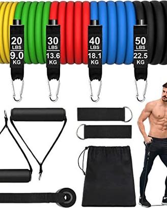 Set Elastici Fitness di Resistenza 5 Bande
