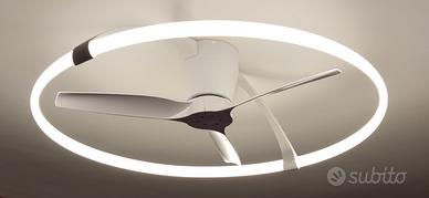 Ventilatore  soffitto con luce e telecomando 20mq