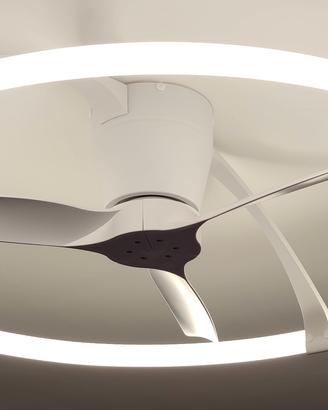 Ventilatore  soffitto con luce e telecomando 20mq
