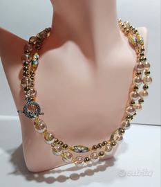 collana lunga pietra dura 