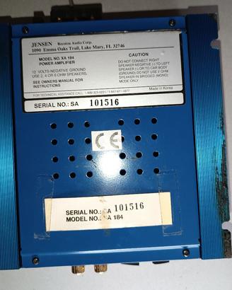 Amplificatore di potenza per auto Jensen XA 184,  
