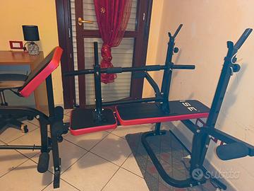panca palestra +sbarra trazioni