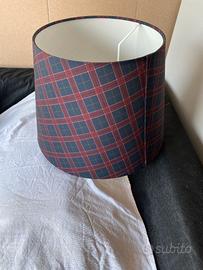 Paralume colore blu/rosso