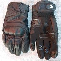 Guanti in pelle moto uomo