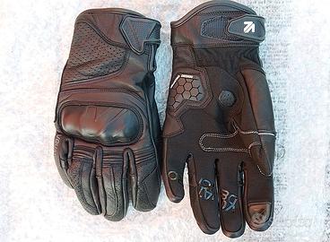 Guanti in pelle moto uomo