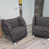 Coppia Poltrone Arflex mod. Virgola Yaacov Kaufman