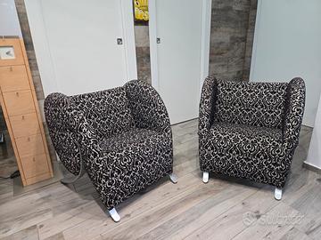 Coppia Poltrone Arflex mod. Virgola Yaacov Kaufman