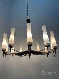 Lampadario  anni 60 stilnovo. 