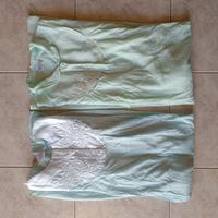 Lotto 2 camicie da notte classiche ricamate 