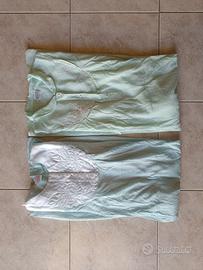 Lotto 2 camicie da notte classiche ricamate 