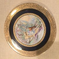 Piatto Limonges decorativo  ornamenti in Oro24K