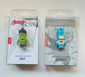 Chiavette USB Hulk e Batman