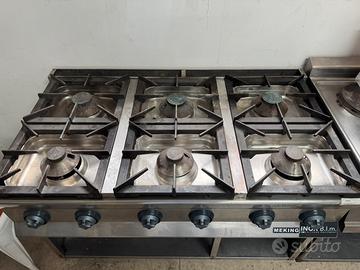 Cucina 6 fuochi 120x70