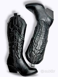 stivali texani in pelle pink babol