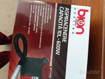 bidone aspiratore ceneri e tubi fumi