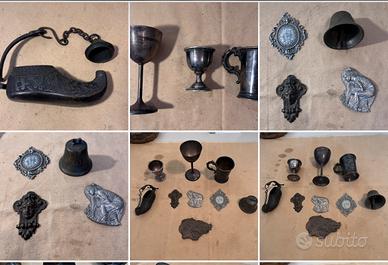 Vecchi oggetti in metallo