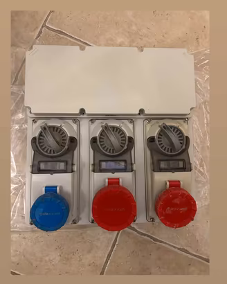 Quadro Prese elettriche Industriali Palazzoli