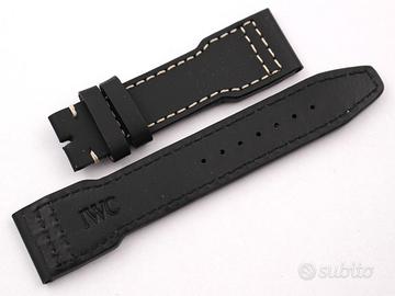 Cinturino IWC PILOT'S Vera Pelle Nero 22mm