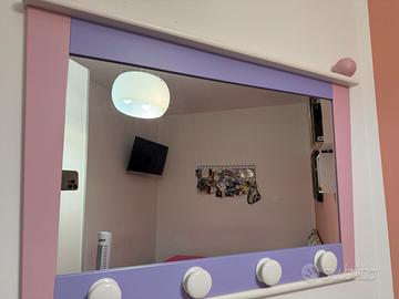 specchio rosa e lilla