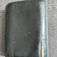 Portafoglio Piquadro Pelle Nero/Blu