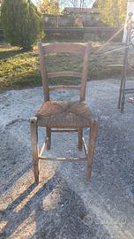 sedia antica x vetrine 