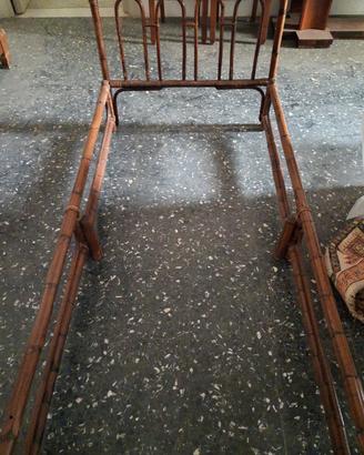 letto singolo bambù 