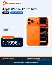 Apple iPhone 17 Pro Max 256GB Nuovo