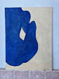 Dipinto a olio originale 40x30 - Abstract blue