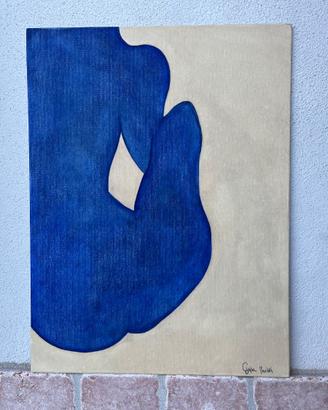 Dipinto a olio originale 40x30 - Abstract blue